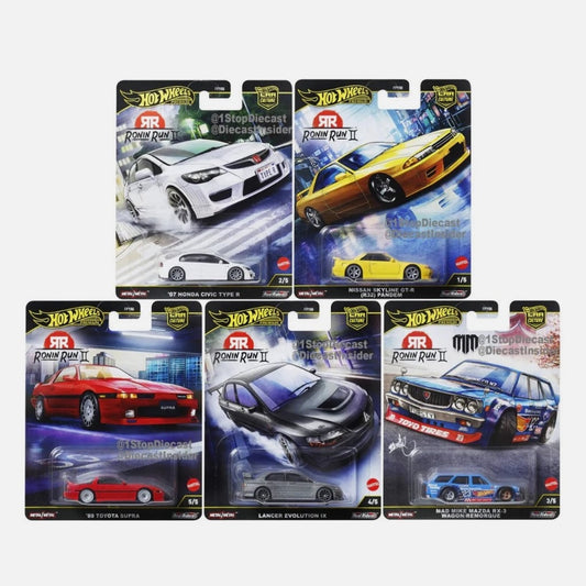 Hot Wheels Premium - Car Culture 'Ronin Run II' - Set of 5