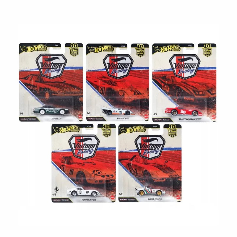 Hot Wheels Premium - Vintage Racing (2026) - Set of 5