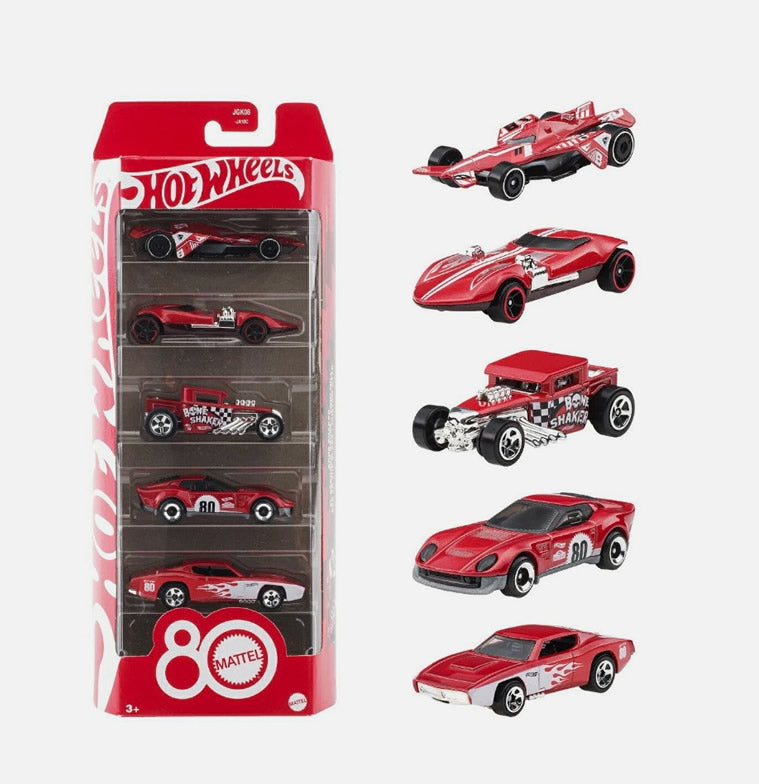 Hot Wheels - Mattel 80th Anniversary - 5 Pack