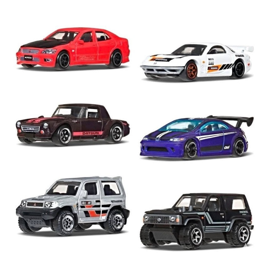 Hot Wheels - 2026 Japanese Themed Multipack - Pack of 6 Cars