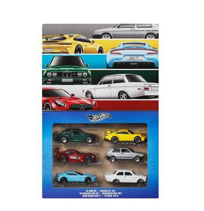 Hot Wheels - 2026 European Themed Multipack - Pack of 6 Cars
