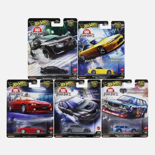 Hot Wheels Premium - Car Culture 'Ronin Run II' - Set of 5 **CHASE**