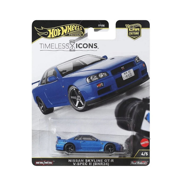 Hot Wheels Premium - Timeless Icons - Nissan Skyline GT-R V-Spec II (BNR34)