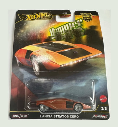 Hot Wheels Premium - Car Culture - 'Hammer Drop' - Lancia Stratos Zero