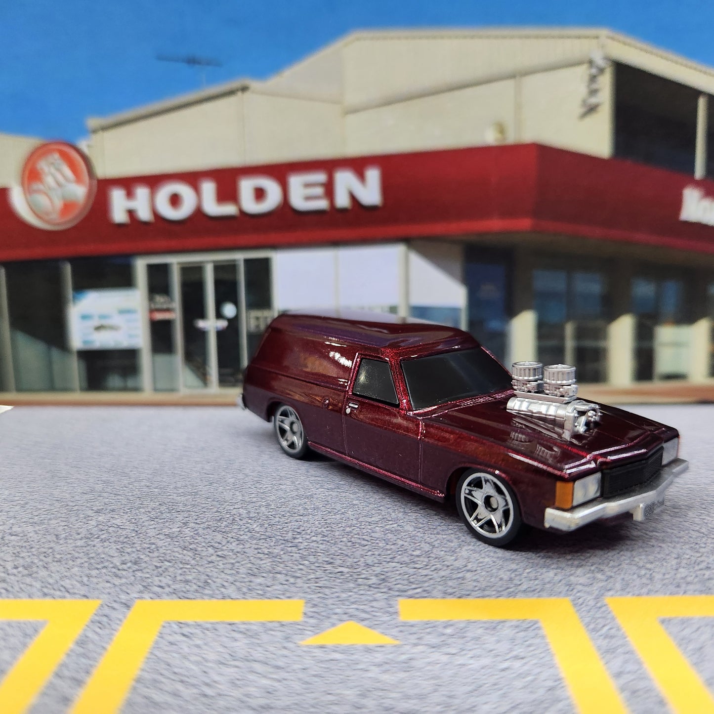 Oz Wheels - RedBellies (R1) - Holden HJ Panel Van 'Blown' (Burgundy) - 1:64 Scale