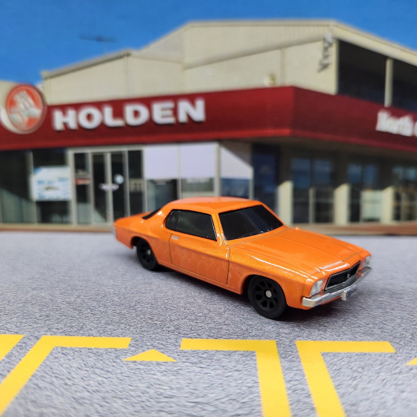 Oz Wheels - RedBellies (R1) - Holden HQ Coupe (Orange) - 1:64 Scale