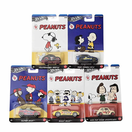 Hot Wheels - Peanuts: 75th Anniversary - Set of 5