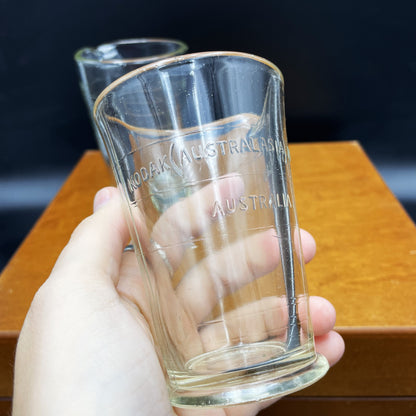 Vintage Kodak Beaker Pair - 12.5cm
