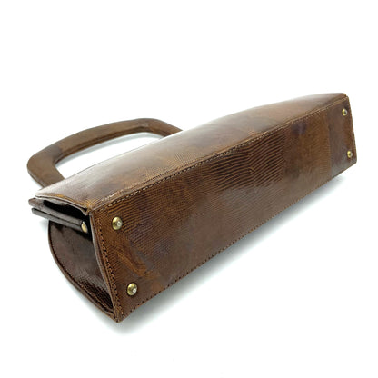 Vintage Genuine Lizard Handbag - 30cm
