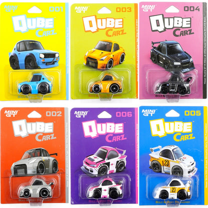 MiniGT - Qube Carz - Wave 1 - Set of 6 Cars (Sealed Case)