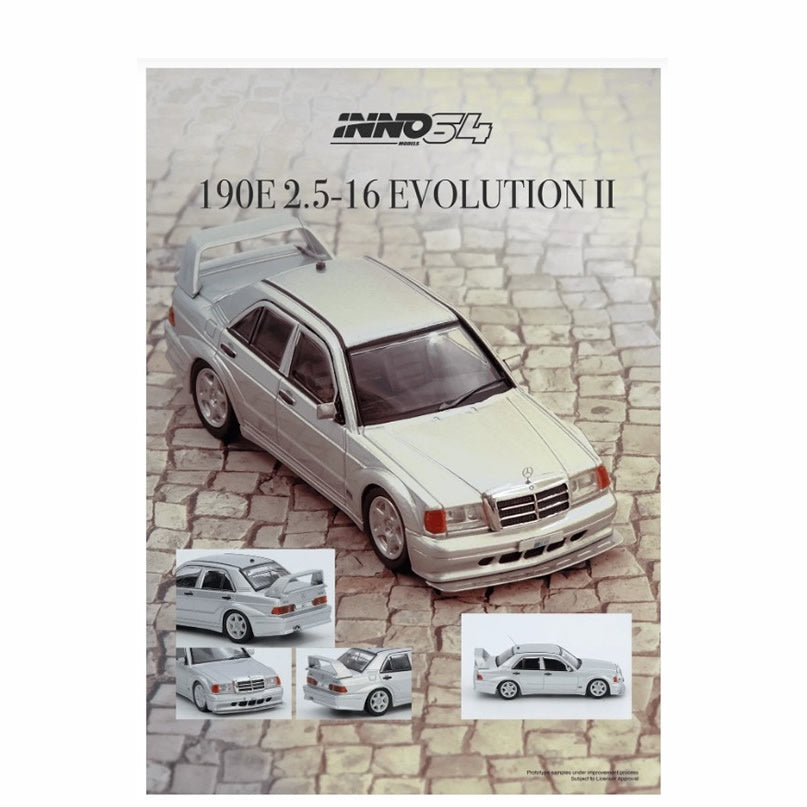 INNO64 - Mercedes-Benz 190e (Silver) - 1:64 Scale