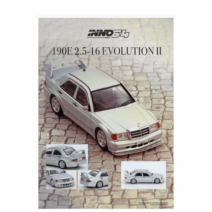 INNO64 - Mercedes-Benz 190e (Silver) - 1:64 Scale