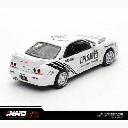 INNO64 - Nissan Skyline GT-R (R33) 'DPLS x INNO64' - White/Black
