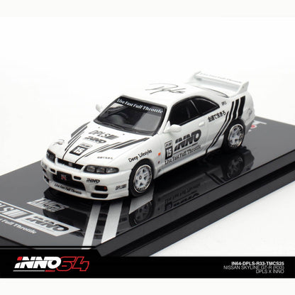 INNO64 - Nissan Skyline GT-R (R33) 'DPLS x INNO64' - White/Black