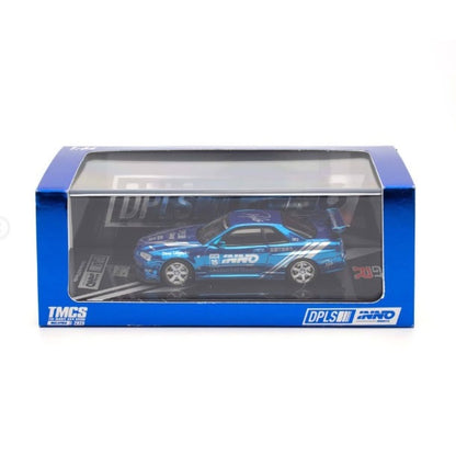 INNO64 - Nissan Skyline GT-R (R34) 'DPLS x INNO64' - Chrome Blue