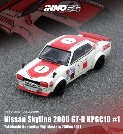 INNO64 - Nissan Skyline 2000 GT-R KPGC10 #1 Takahashi Kunimitsu Fuji Masters 250Km 1971