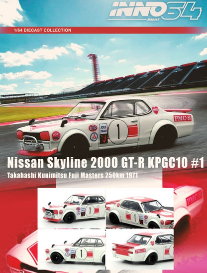 INNO64 - Nissan Skyline 2000 GT-R KPGC10 #1 Takahashi Kunimitsu Fuji Masters 250Km 1971