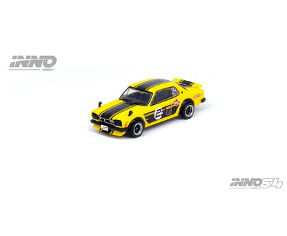 INNO64 - Nissan Skyline 2000GT-R (KGC10) 'Outlaw' Yellow/Black - 1:64 Scale
