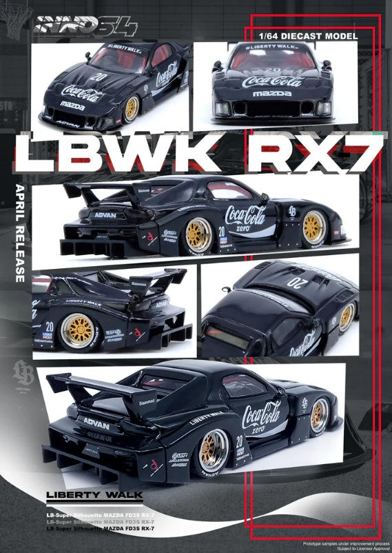 INNO64 - LBWK Mazda RX7 (FD3S) LB Super Silhouette (Black)