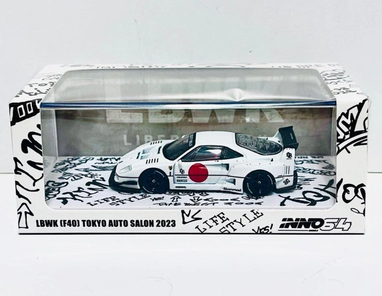INNO64 - LBWK Ferrari F40 (Tokyo Salon White) - 1:64 Scale