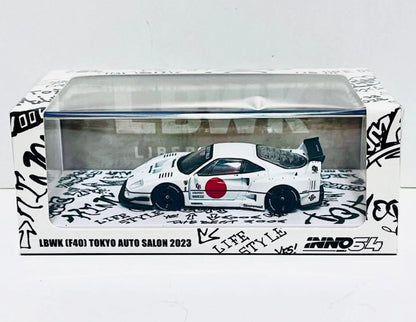 INNO64 - LBWK Ferrari F40 (Tokyo Salon White) - 1:64 Scale