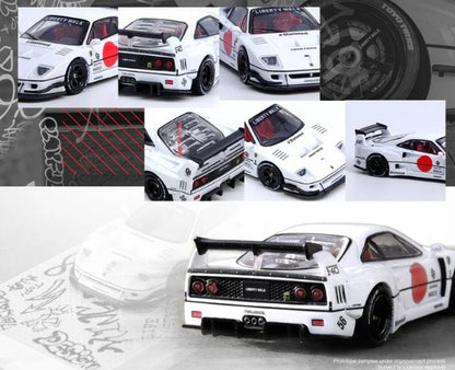 INNO64 - LBWK Ferrari F40 (Tokyo Salon White) - 1:64 Scale