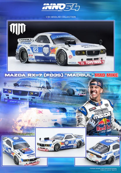 INNO64 - Mazda RX-7 (FD3S) 'Pandem Rocket Bunny' MADBUL Madlab Collection 001