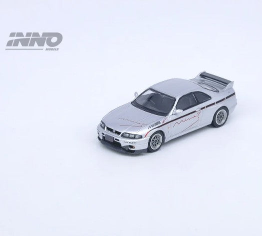 INNO64 - Nissan Skyline GT-R (R33) Tuned 'Mine's' (Silver) - 1:64 Scale