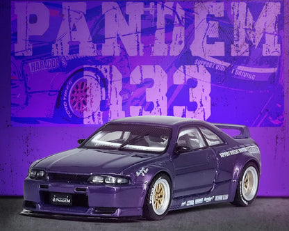 INNO64 - Nissan Skyline GT-R (R33) Pandem 'Rocket Bunny' (Purple) - 1:64 Scale