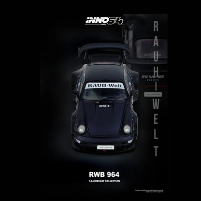 INNO64 - Porsche RWB 964 (Black Matt) - 1:64 Scale