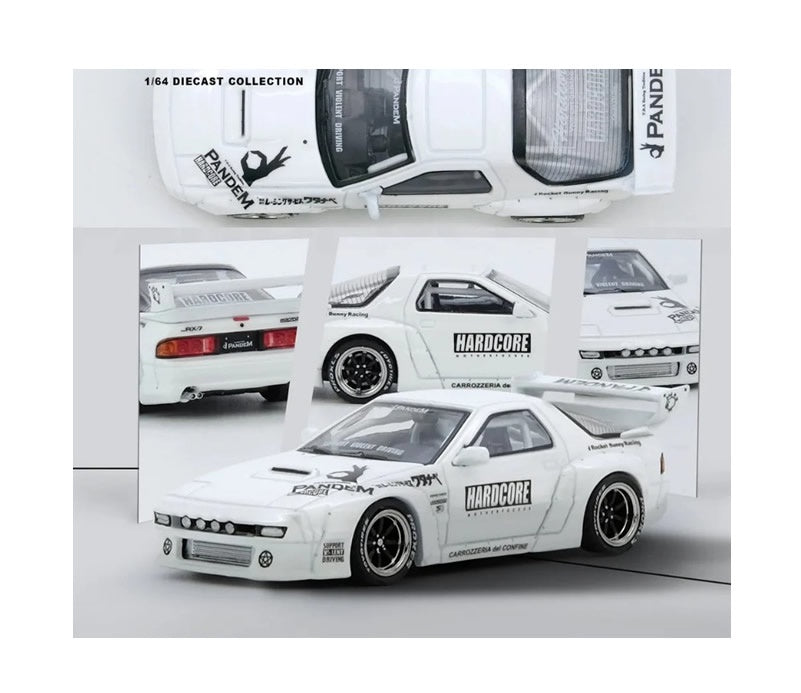 INNO64 - Mazda RX-7 (FC3S) 'Pandem Aero' Widebody (White) - 1:64 Scale