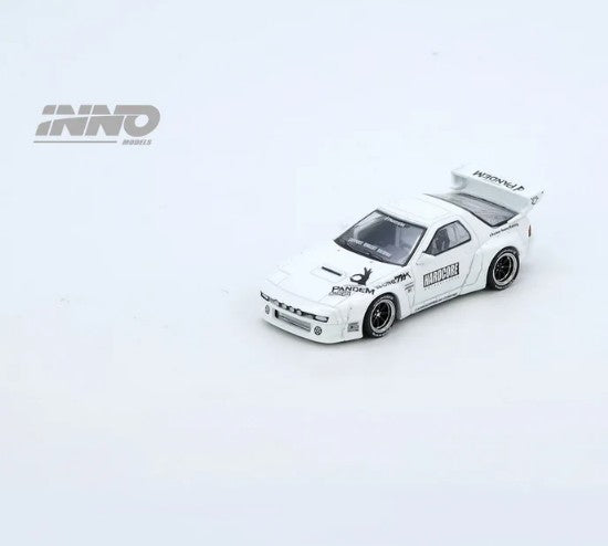 INNO64 - Mazda RX-7 (FC3S) 'Pandem Aero' Widebody (White) - 1:64 Scale