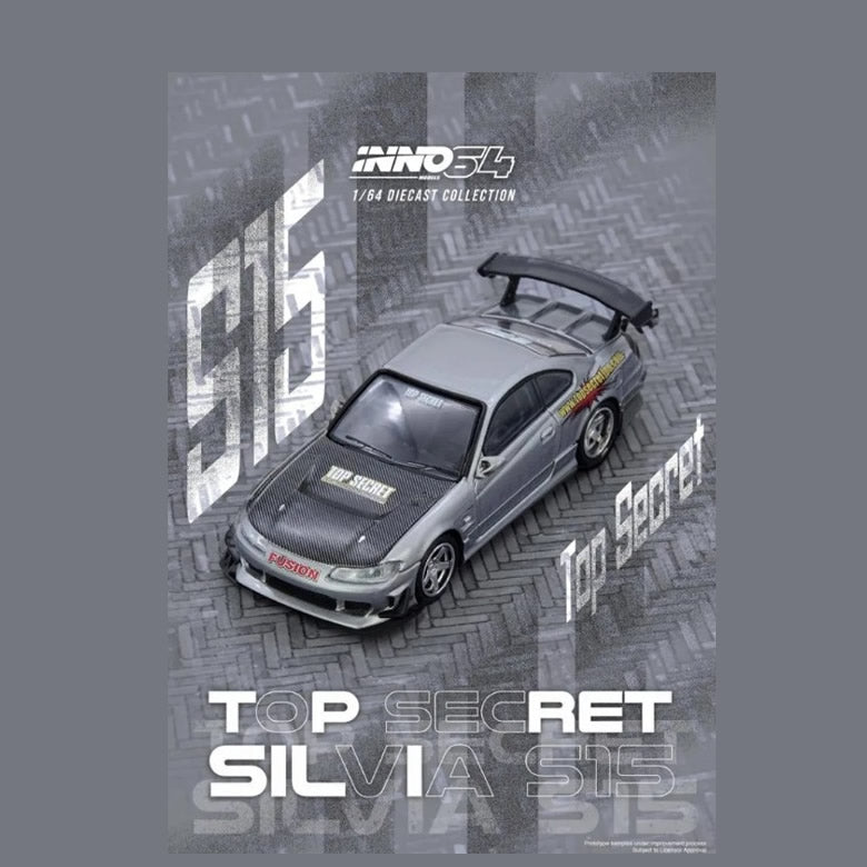 INNO64 - Nissan Silvia (S15) Top Secret (Silver) - 1:64 Scale