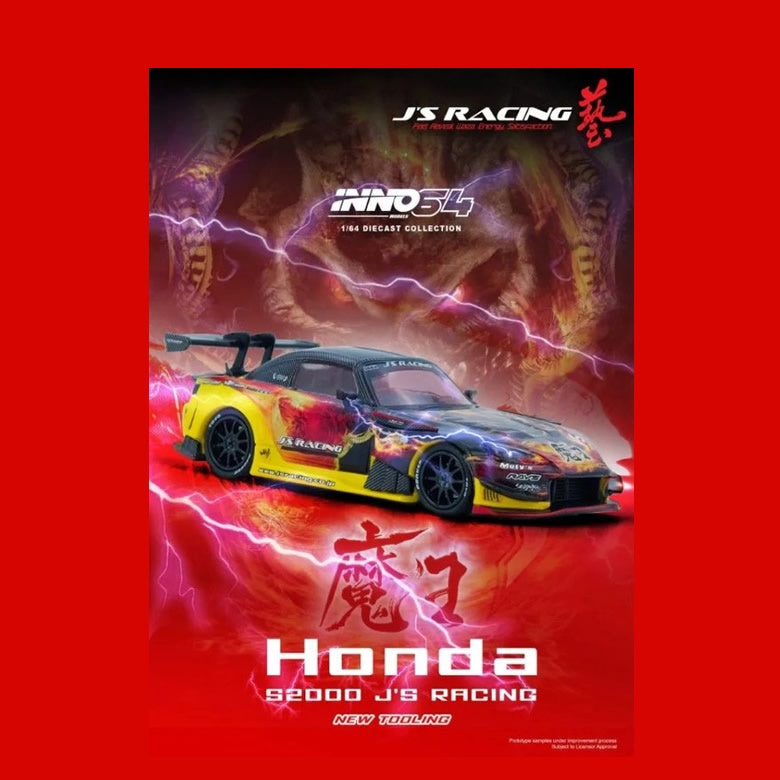 INNO64 - Honda S2000 (AP1) 'JS Racing' Maou Livery - 1:64 Scale