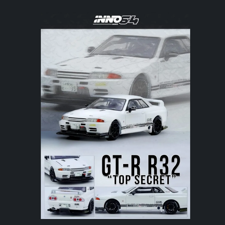 INNO64 - Nissan Skyline GT-R (R32) 'Top Secret' (White)