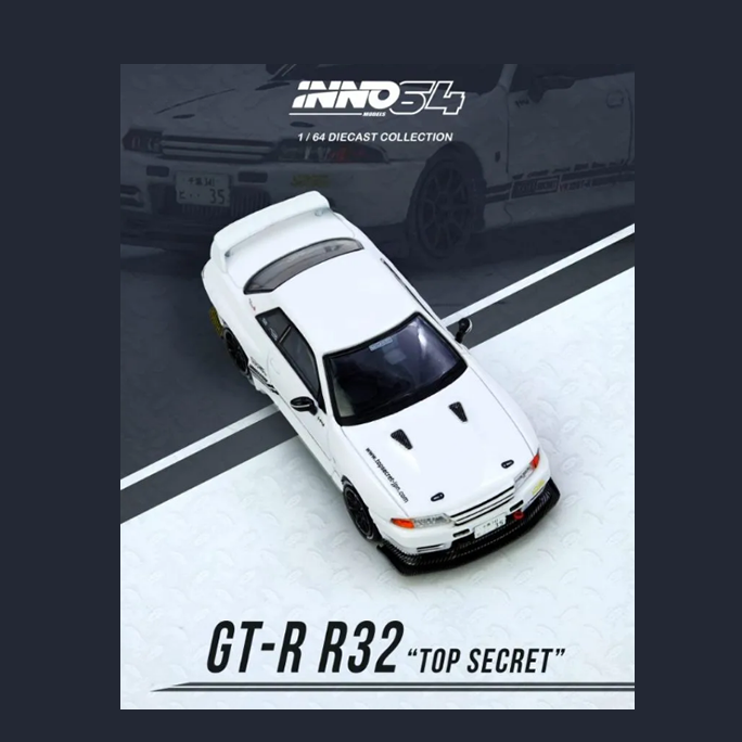 INNO64 - Nissan Skyline GT-R (R32) 'Top Secret' (White)