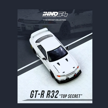 INNO64 - Nissan Skyline GT-R (R32) 'Top Secret' (White)