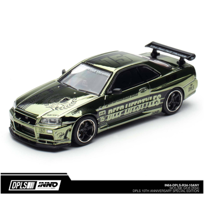 INNO64 - Nissan Skyline (R34) DPLS '10th Anniversary' (Chrome Green)