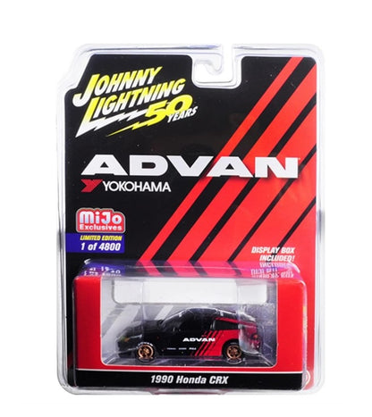 Johnny Lightning - Honda 1990 CRX 'ADVAN Yokohama' - 1:64 Scale”
