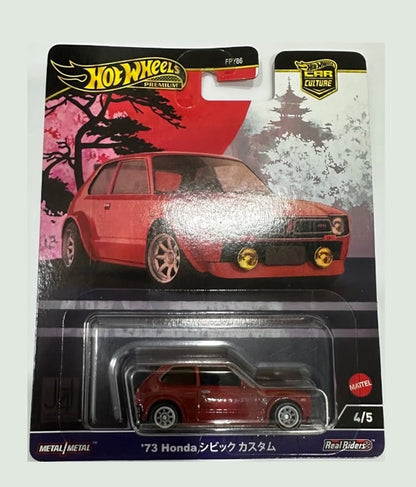 Hot Wheels Premium - Car Culture - 'Japan Historics' - Honda 1973 Civic Custom