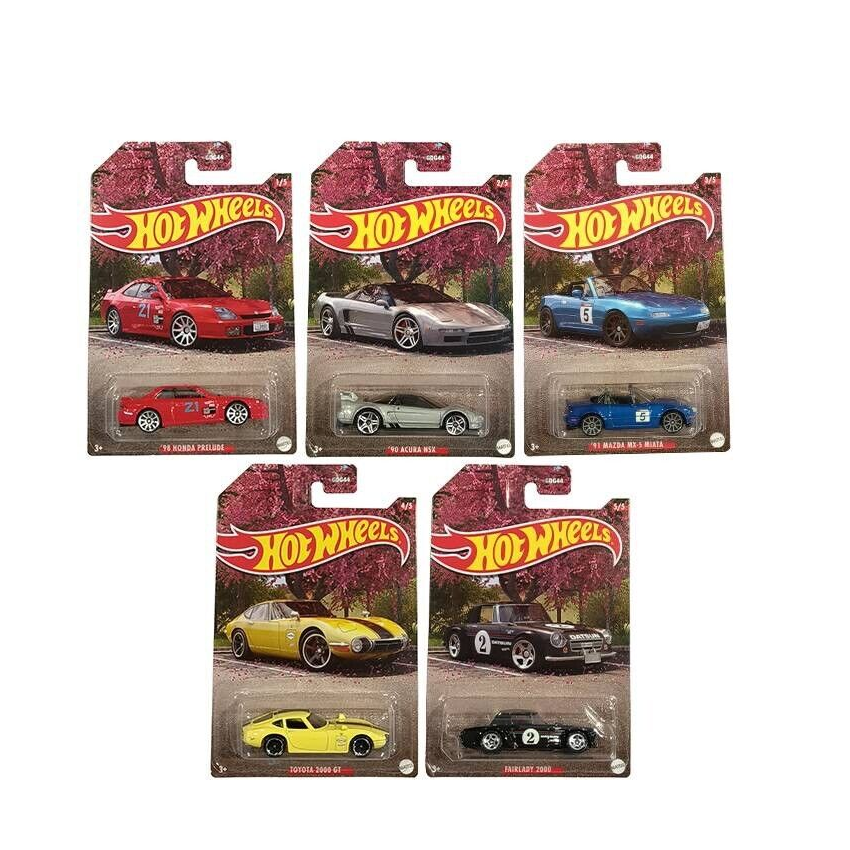 Hot Wheels - Theme Automotive - Japan Imports - Set of 5