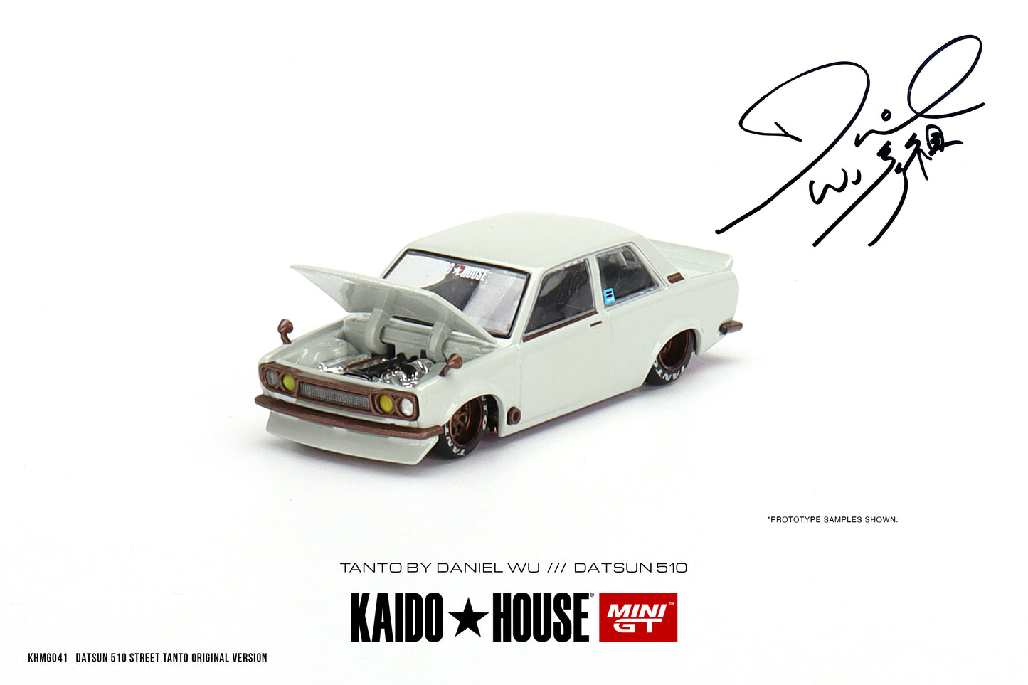 MiniGT - KAIDO House Datsun 510 Street Tanto V1 (White)