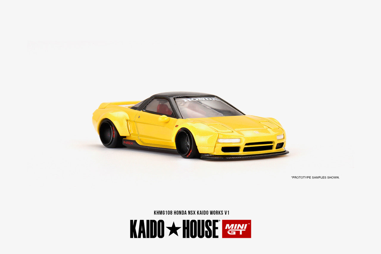 MiniGT - Honda NSX Kaido Works V1 (Yellow)