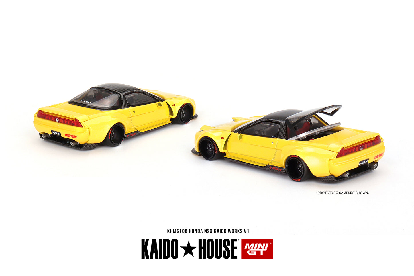 MiniGT - Honda NSX Kaido Works V1 (Yellow)