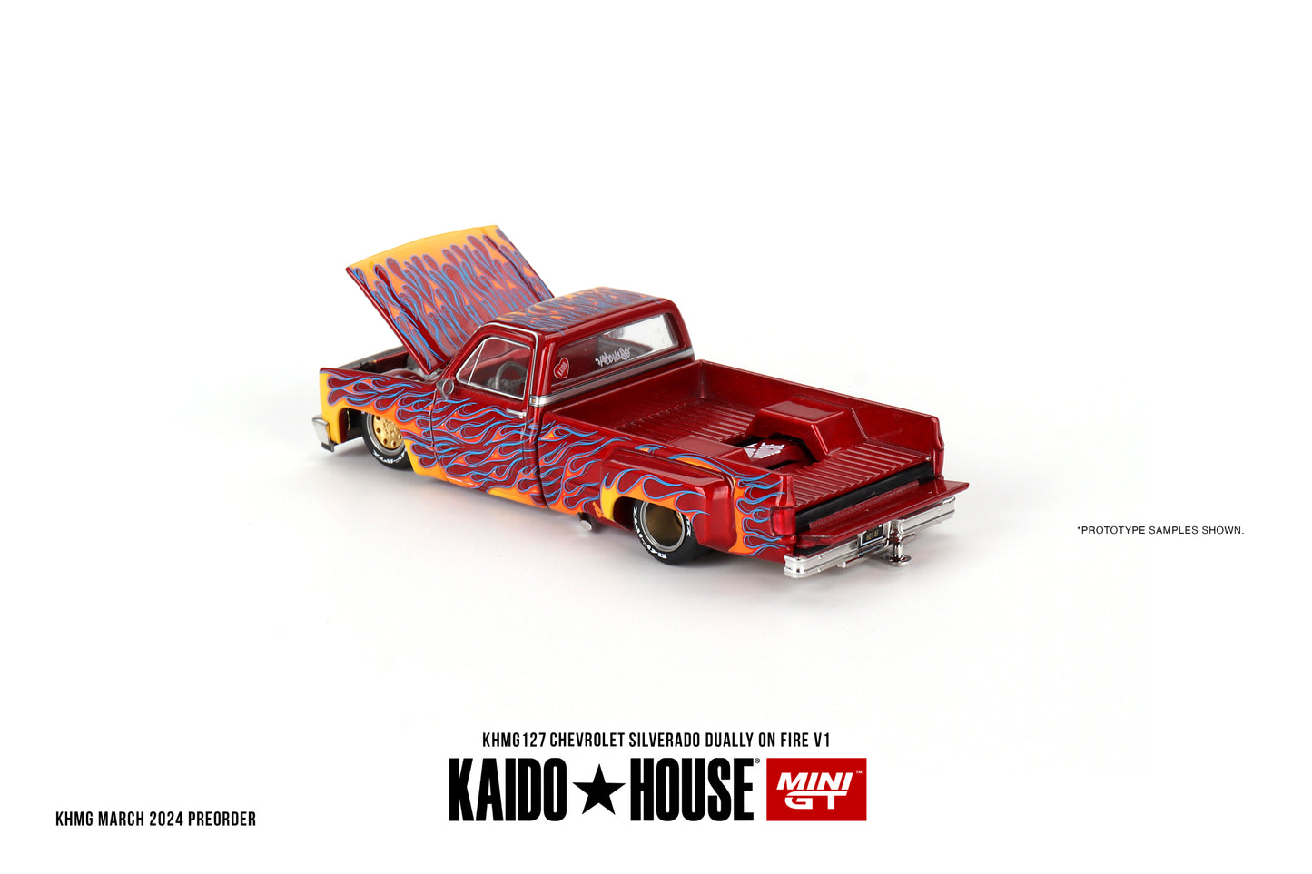 MiniGT - Chevrolet Silverado Dually on Fire V1 Kaido