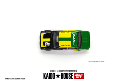 MiniGT - Datsun Street 510 Racing V2 (Nismo Green/Yellow/Black)