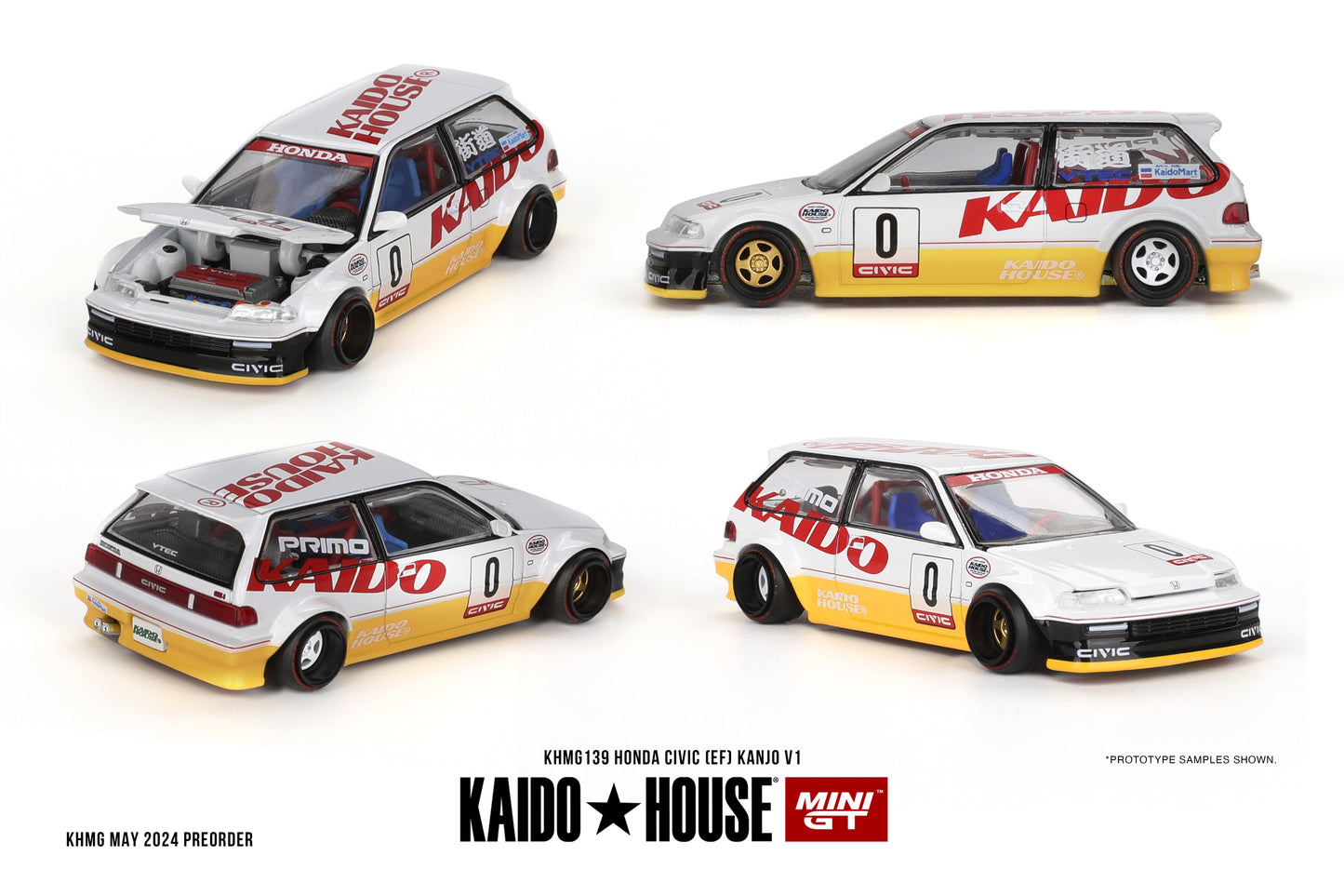 MiniGT - Honda Civic (EF) Kaido House 'Kanjo' V1