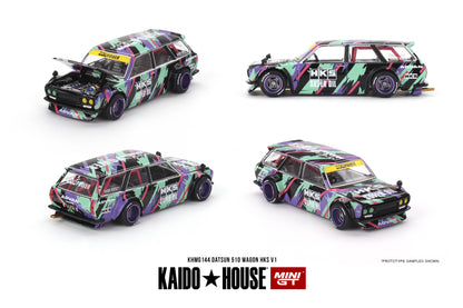 MiniGT - Kaido House Datsun 510 Wagon 'HKS' V1