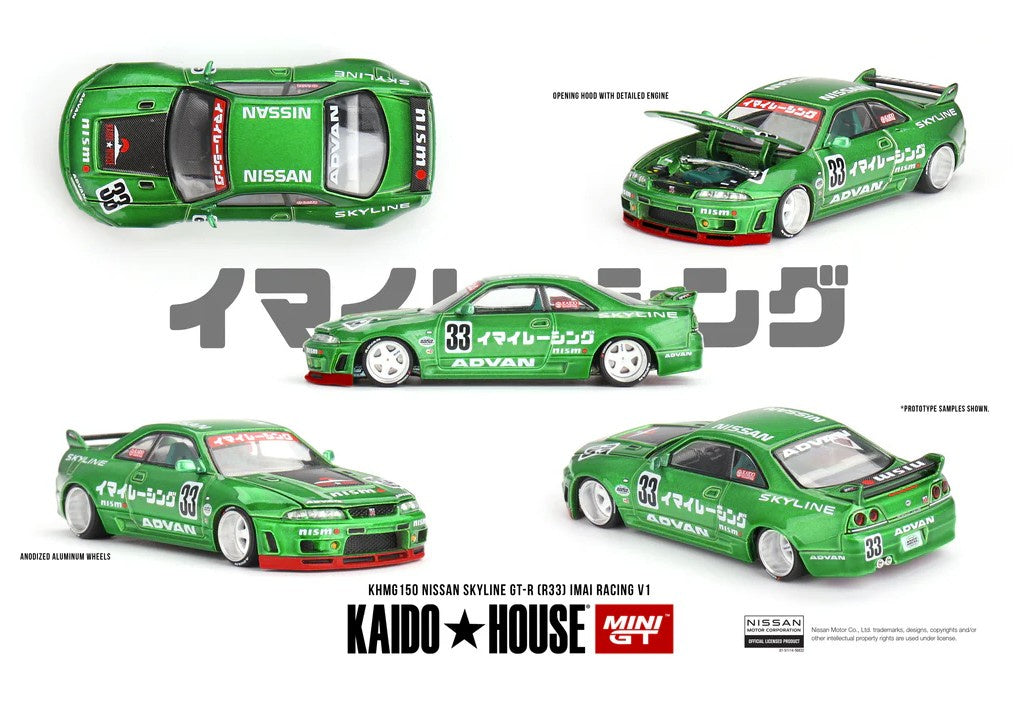 MiniGT - Kaido House Nissan Skyline GT-R (R33) Imai Racing