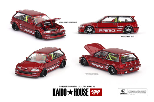 MiniGT - Honda Civic (EF) Kaido Works V2 - 1:64 Scale